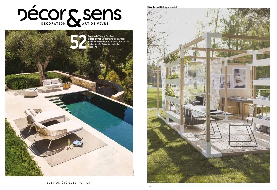 Mobilier extérieur EGOE magazine DECOR&SENS mai 2019